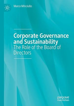 Immagine del venditore per Corporate Governance and Sustainability | The Role of the Board of Directors venduto da preigu