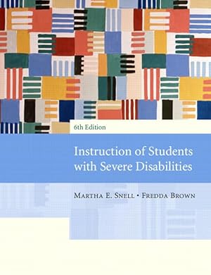 Imagen del vendedor de Instruction Of Students With Severe Disabilities a la venta por Bay State Book Company