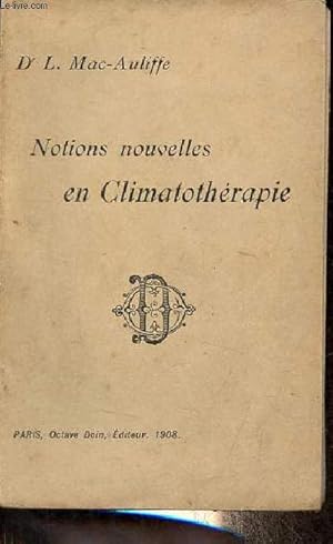 Seller image for Notions nouvelles en climatoth�rapie. for sale by Le-Livre