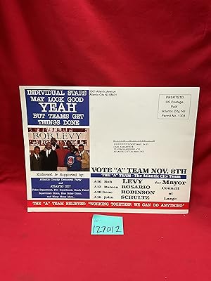 Seller image for Vote "A" Team Nov. 8th Bob Levy Ramon Rosario Gene Robinson John Schultz for sale by Princeton Antiques Bookshop / Ruffolo Enterprises