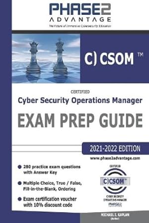 Image du vendeur pour Certified Cyber Security Operations Manager mis en vente par Rarewaves.com USA