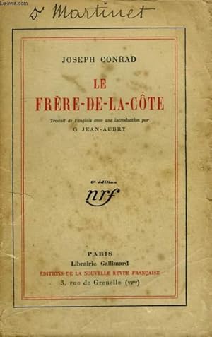 Image du vendeur pour LE FRERE DE LA COTE. mis en vente par Le-Livre