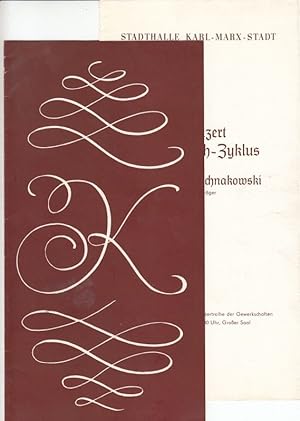 Seller image for Programmheft zu: 2. Konzert Orgel-Bach-Zyklus. Solist: Andreas Buschnakowsky for sale by Antiquariat Carl Wegner