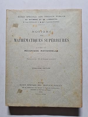 Seller image for Notions de math�matiques sup�rieures for sale by D�mons & Merveilles