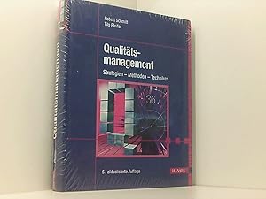 Bild des Verk�ufers f�r Qualit�tsmanagement: Strategien Methoden Techniken Strategien - Methoden - Techniken zum Verkauf von Book Broker