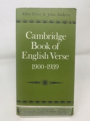 Seller image for Cambridge Book of English Verse 1900-1939 for sale by Cambridge Recycled Books