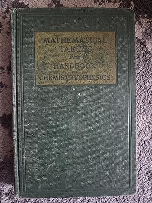 Imagen del vendedor de Mathematical Tables From Handbook of Chemistry and Physics (Tenth Edition) a la venta por Darby Jones