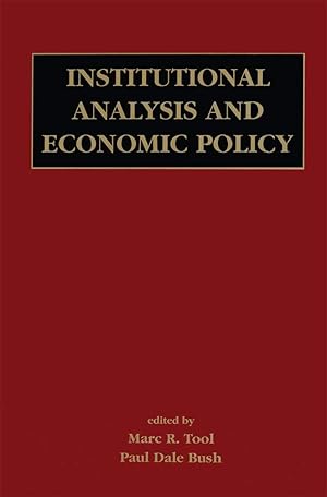 Immagine del venditore per Institutional Analysis and Economic Policy venduto da -OnTimeBooks-