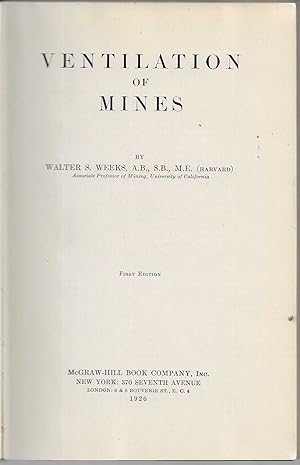 Seller image for Ventilation of Mines for sale by BASEMENT BOOKS