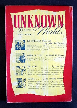 Bild des Verk�ufers f�r Unknown Worlds (UK Edition): Winter 1948 zum Verkauf von Print Matters