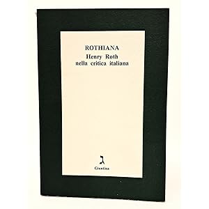 Immagine del venditore per Henry Roth nella critica italiana venduto da Libri et Alia