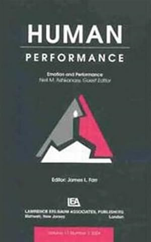 Bild des Verk�ufers f�r Emotion And Performance zum Verkauf von GreatBookPrices