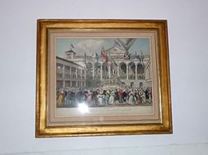 The New Hungerford Market, London. On the Day of the Opening, July 2, 1833, with the Ascent of Mr...