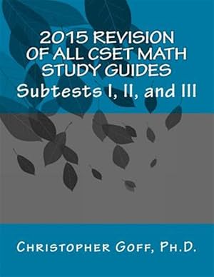 Immagine del venditore per Revision of Cset Math 2015 : Subtests I, II, and III venduto da GreatBookPrices