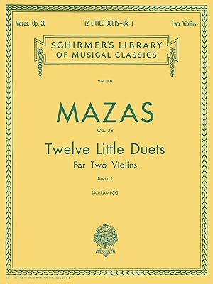 Seller image for Jacques-Féréol Mazas: 12 Little Duets, Op. 38, Book 1: Two Violins for sale by Gate City Books