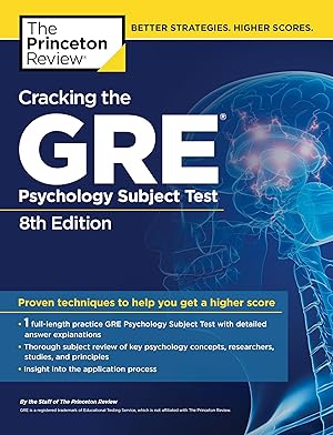 Image du vendeur pour Cracking the GRE Psychology Subject Test, 8th Edition (Graduate School Test Preparation) mis en vente par ZBK Books