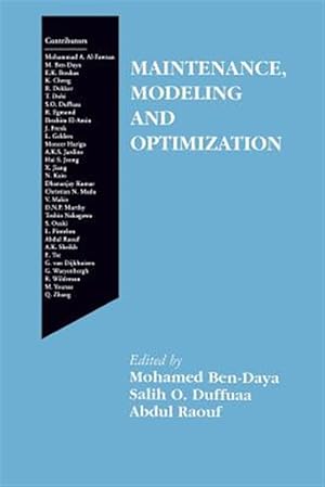 Imagen del vendedor de Maintenance, Modeling and Optimization a la venta por GreatBookPricesUK