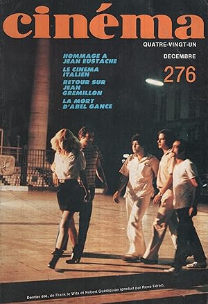 Imagen del vendedor de Cin�ma n� 276 d�cembre 1981 a la venta por Librairie Diona