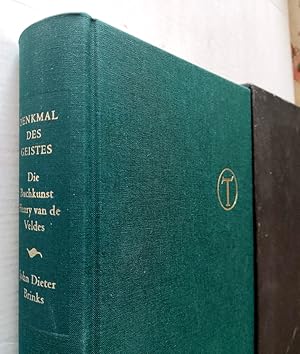 Bild des Verk�ufers f�r Denkmal des Geistes - Die Buchkunst Henry van de Veldes. zum Verkauf von Antiquariat an der Uni Muenchen