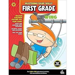 Seller image for Carson Dellosa Mastering Basic Skills 1st Grade Workbooks, Language Arts, Reading, Math, and Writing Practice for Kids Ages 6-7, Classroom or Homeschool Curriculum for sale by Zoom Books East