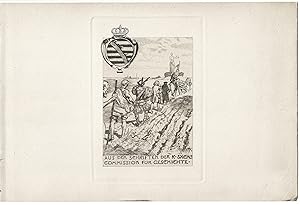 Bild des Verk�ufers f�r Titelvignette f�r Ver�ffentlichungen der K�niglich S�chsischen Kommission f�r Geschichte, um 1898 zum Verkauf von Antiquariat Hardner