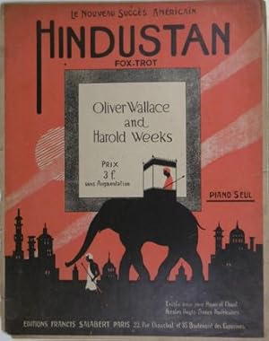 Bild des Verk�ufers f�r Hindustan fox-trot. Piano seul. Paroles Anglo-Franco Am�ricaines. zum Verkauf von Gert Jan Bestebreurtje Rare Books (ILAB)