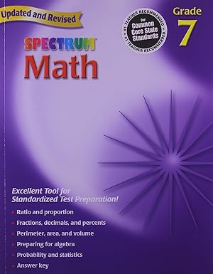 Imagen del vendedor de Spectrum Math, Grade 7 a la venta por -OnTimeBooks-