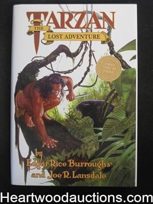 Immagine del venditore per Tarzan the Lost Adventure by Edgar Rice Burroughs Joe R. Lansdale (First Edition) venduto da Heartwood Books and Art