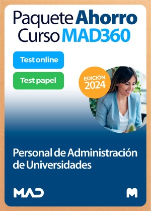 Image du vendeur pour Paquete Ahorro + Test PAPEL y ONLINE Personal de Administración de Universidades mis en vente par Vuestros Libros