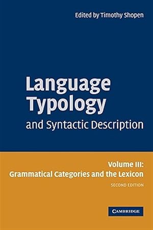 Bild des Verk�ufers f�r Language Typology And Syntactic Description : Grammatical Categories and the Lexicon zum Verkauf von GreatBookPricesUK