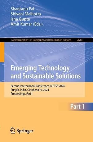 Imagen del vendedor de Emerging Technology and Sustainable Solutions a la venta por BuchWeltWeit Ludwig Meier e.K.