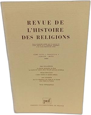 Bild des Verk�ufers f�r Revue de l'histoire des religions Tome CCVII - fascicule 1 � 4 zum Verkauf von crealivres