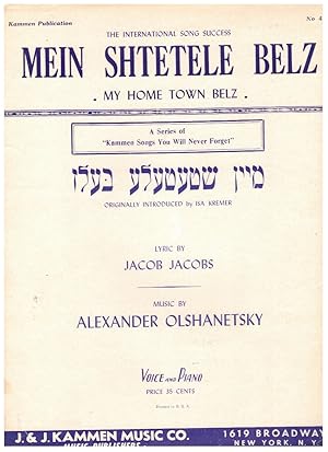 Imagen del vendedor de Mein Shetele Belz/My Home Town Belz a la venta por Wickham Books South