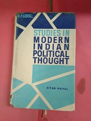 Bild des Verk�ufers f�r Studies in modern indian political thought ( gandhi an interpretation) 1964 zum Verkauf von Gyan Books Pvt. Ltd.