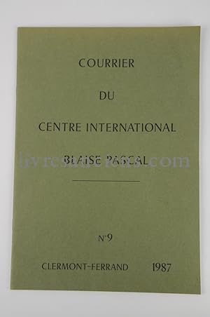 Immagine del venditore per Courrier du Centre International Blaise Pascal venduto da Eric Zink Livres anciens