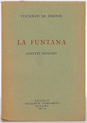 Seller image for La Funtana: Sonetti Siciliani for sale by Between the Covers-Rare Books, Inc. ABAA
