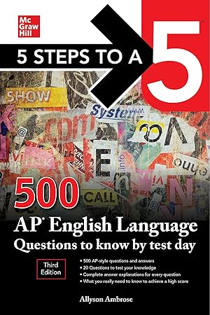 Seller image for 5 Steps to a 5: 500 AP English Language Questions to Know by Test Day, Third Edition for sale by Aspen Book Co.