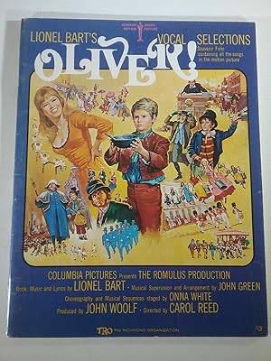 Imagen del vendedor de Lionel Bart's Oliver! Vocal Selections vintage Tro Hollis Music Publishing a la venta por MPBookstore