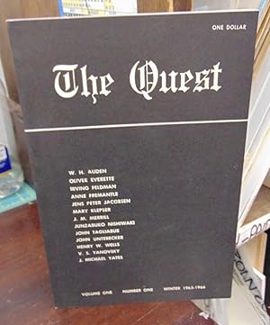 Imagen del vendedor de The Quest, Volume 1, Number 1 (Winter 1965-66) a la venta por Atlantic Bookshop