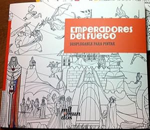 Bild des Verk�ufers f�r EMPERADORES DEL FUEGO - LIBRO DESPLEGABLE PARA PINTAR* zum Verkauf von Libros del Mundo