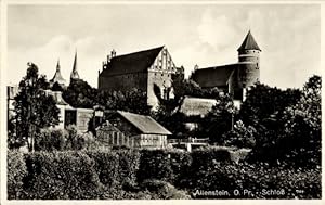 Bild des Verk�ufers f�r Ansichtskarte / Postkarte Olsztyn Allenstein Ostpreu�en, Schloss Architektur, B�ume, H�gel zum Verkauf von akpool.de - akpool GmbH