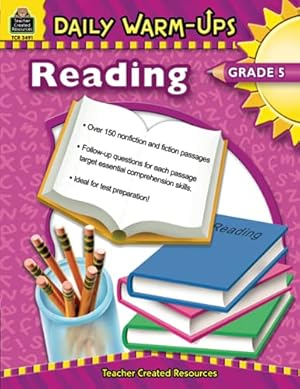 Seller image for Daily Warm-Ups: Reading, Grade 5 from Teacher Created Resources for sale by Aspen Book Co.