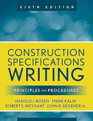 Image du vendeur pour Construction Specifications Writing: Principles and Procedures mis en vente par Aspen Book Co.
