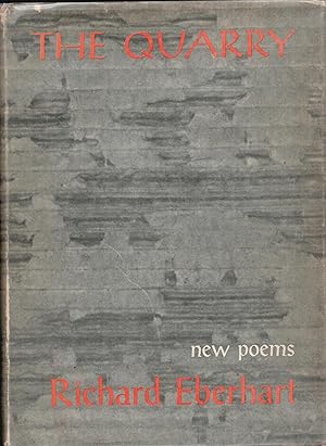 Seller image for The Quarry: New Poems for sale by James & Mary Laurie, Booksellers A.B.A.A
