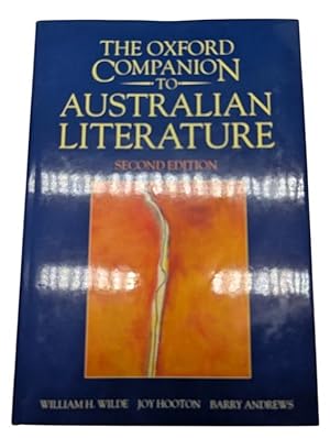 Bild des Verk�ufers f�r The Oxford Companion to Australian Literature zum Verkauf von PearlPress