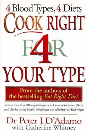 Bild des Verk�ufers f�r Cook Right For Your Type zum Verkauf von WeBuyBooks