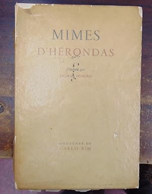 Seller image for Mimes d'Herondas for sale by Atlantic Bookshop