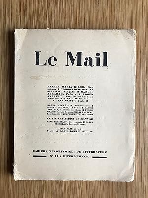 Seller image for Le Mail. Cahiers Trimestriels de Litt�rature, N�11 Hiver MCMXXIX 1928 for sale by Aux Arts ect