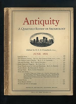 ANTIQUITY: A Quarterly Review of Archaeology: Volume V, No. 18: June 1931 (Archaeological Journal)