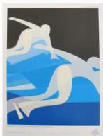 Bild des Verk�ufers f�r 2006 Original Torino Winter Olympics Poster, Short Track Speed Skating zum Verkauf von L'Affichiste Vintage Posters